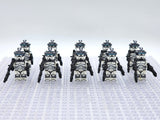 Space War Theme 104th Wolfpack Sargeants Clone TrooperBlock Figures Set