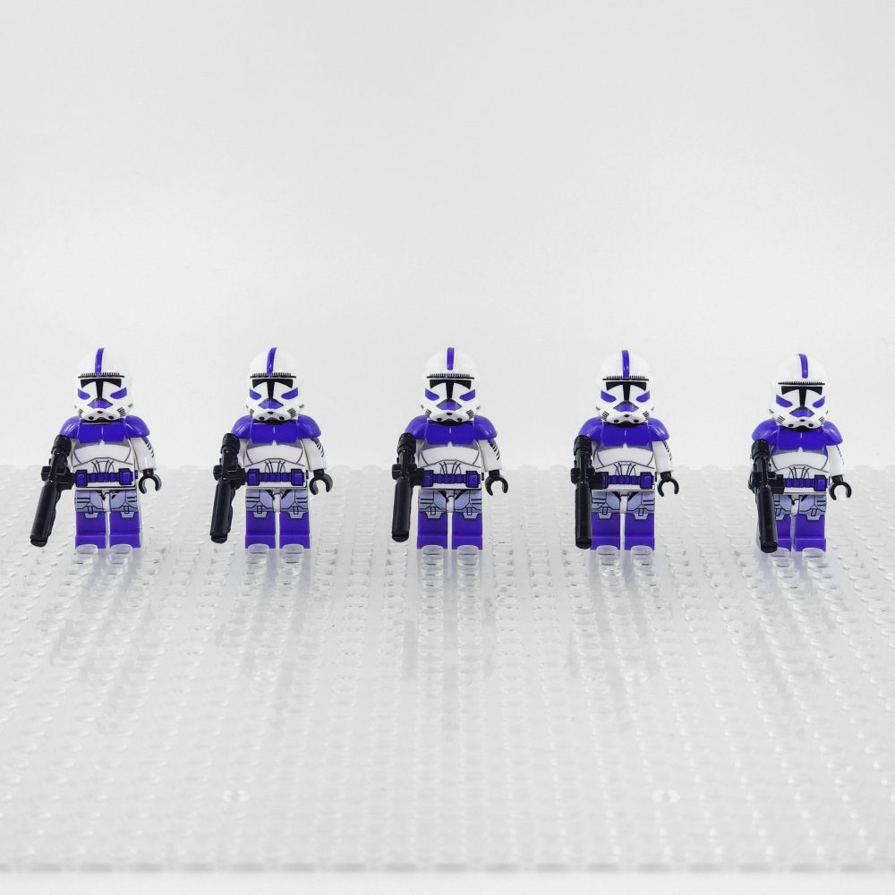 Space War Theme 187th Legion Clone Trooper Block Figures Set of 5pcs