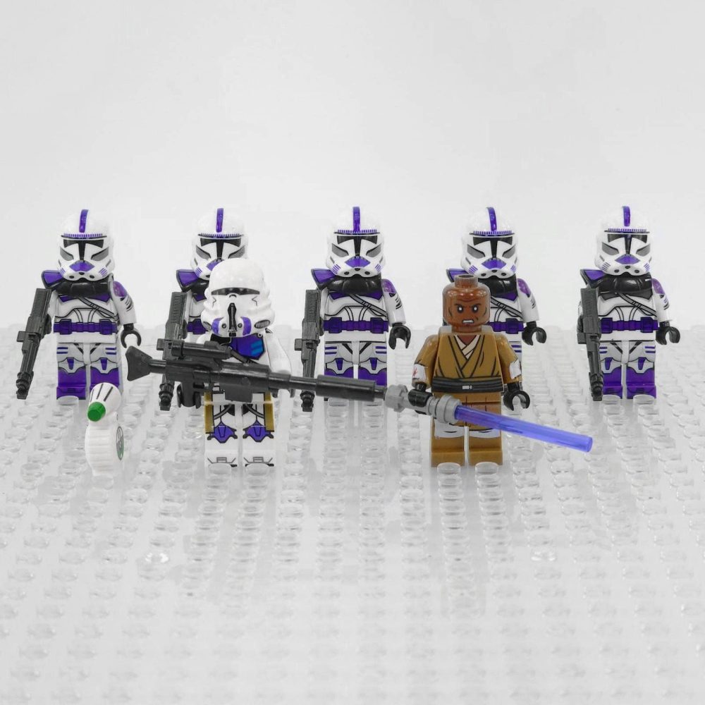 Space War Theme 187th Legion Clone Trooper Block Figures Set of 7pcs