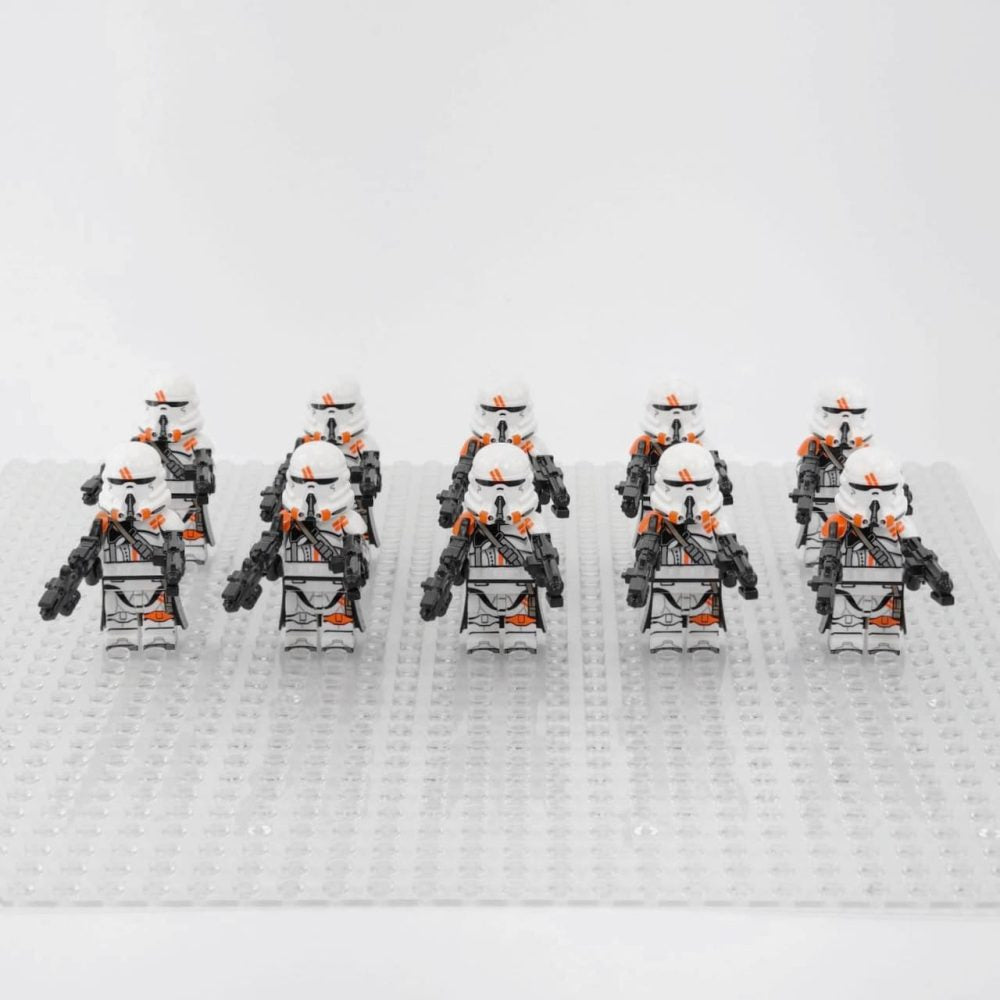Space War Theme 212th Attack Battalion Airborne Paratrooper Block Figures Set