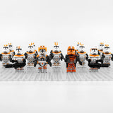 Space War Theme 212th Clone Troopers and Captains Block Figures Set