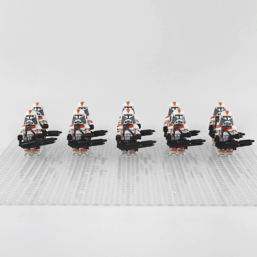 Space War Theme 212th Phase 2 Heavy Clone Troopers Block Figures Set of 10pcs