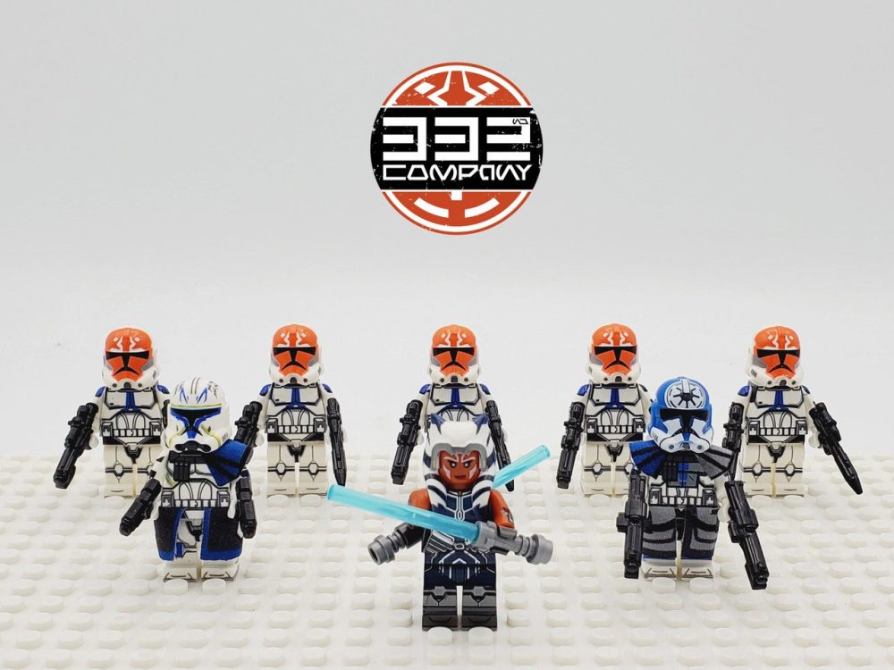 Space War Theme 332nd Company Clone Troopers Block Figures Set of 8pcs