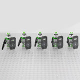 Space War Theme 442nd Clone Trooper With Shields Block Figures Set of 5pcs