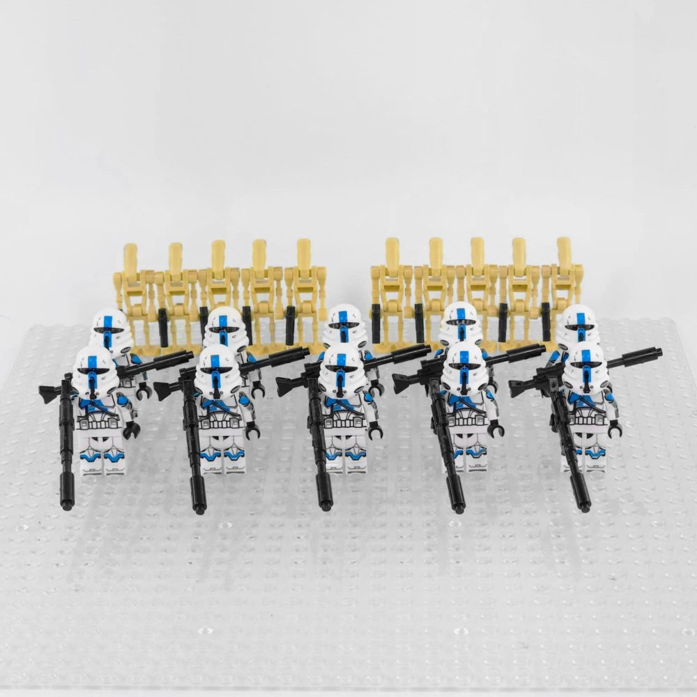 Space War Theme 501st Airborne Clone Troopers Block Figures Set of 10pcs