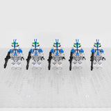 Space War Theme 501st Jetpack Clone Troopers Block Figures Set of 5pcs