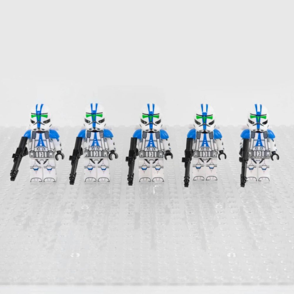 Space War Theme 501st Jetpack Clone Troopers Block Figures Set of 5pcs