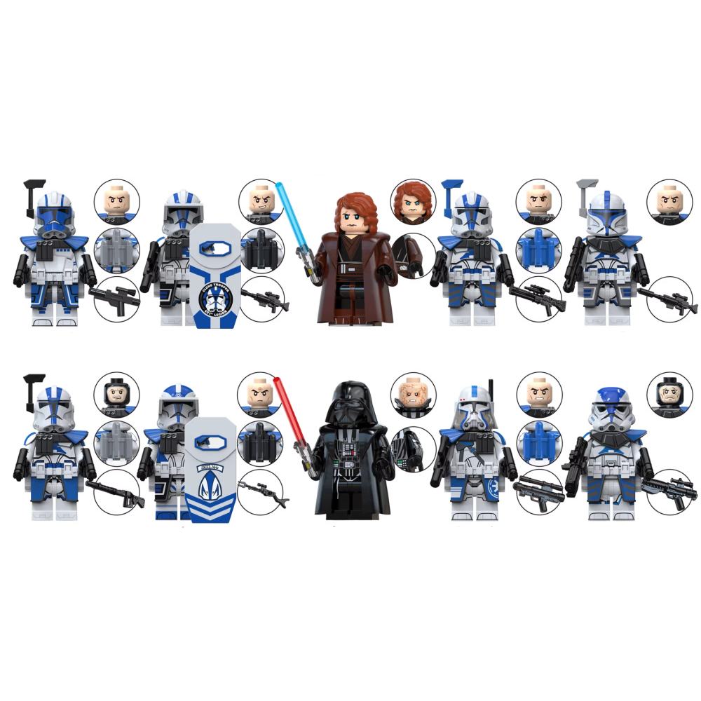 Space War Theme 501st Legion & Sith Block Figures Set of 10pcs