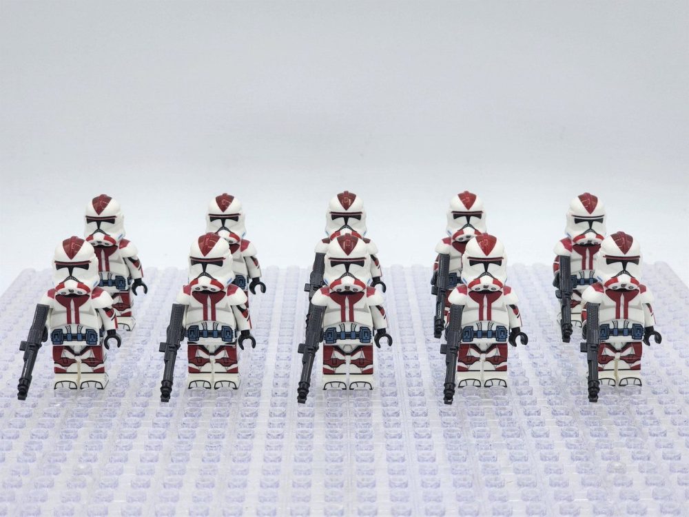 Space War Theme 91st Anaxes Clones Troopers Block Figures Set of 10pcs
