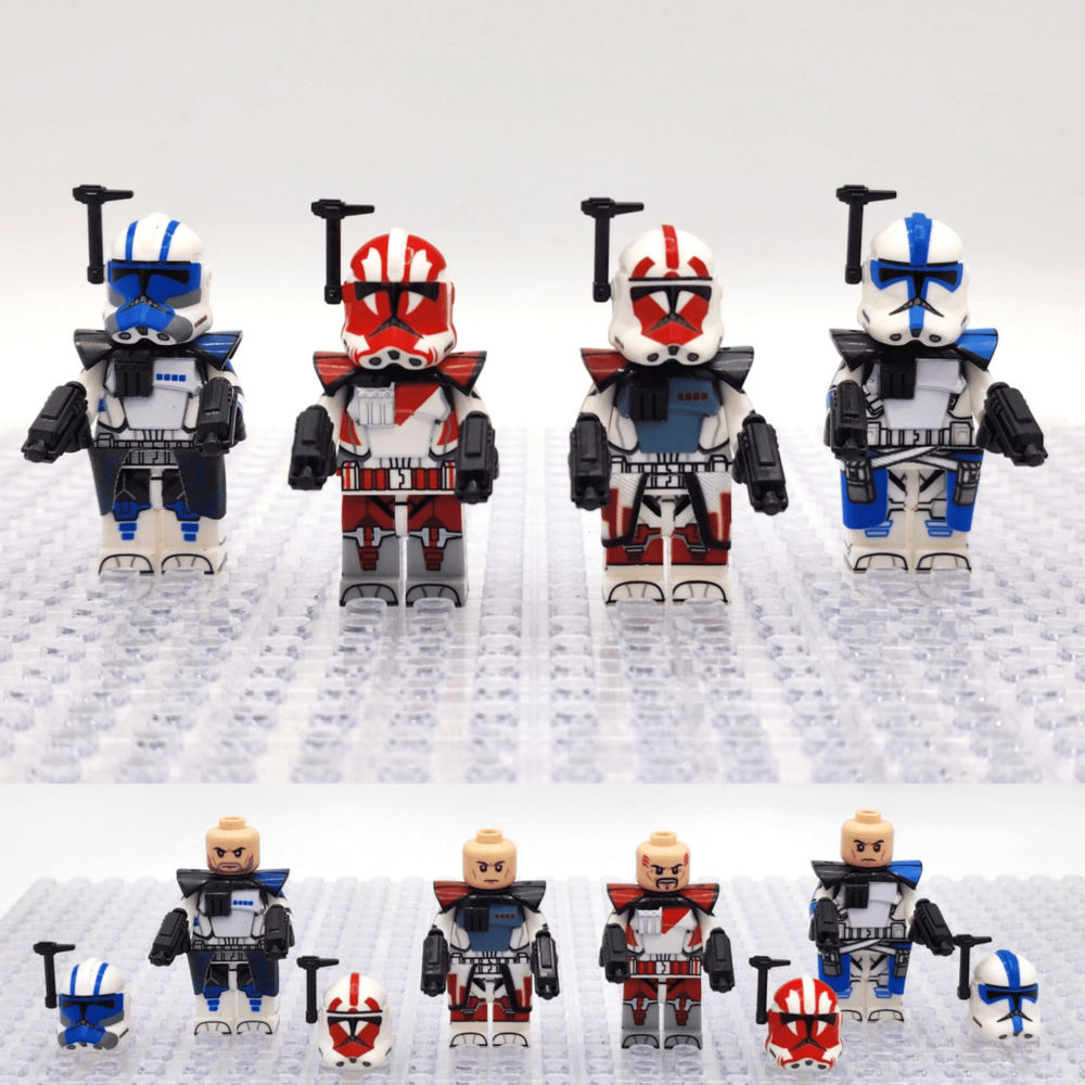 Space War Theme ARC Trooper Dredd Alpha Seven Ganch Block Figures Set of 4pcs