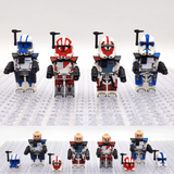 Space War Theme ARC Trooper Dredd Alpha Seven Ganch Block Figures Set of 4pcs