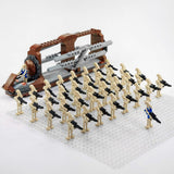 Space War Theme B1 Battle Droid Platoon Attack Craft Block Figures Set