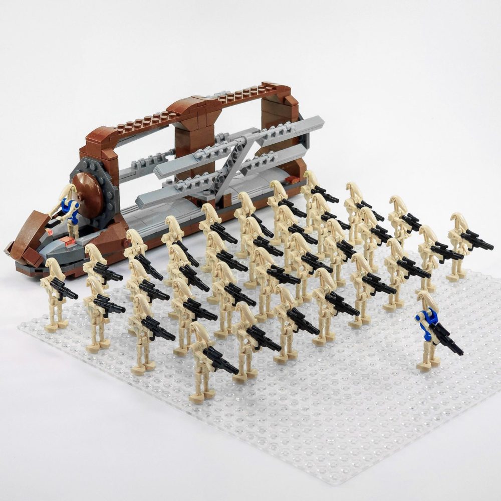 Space War Theme B1 Battle Droid Platoon Attack Craft Block Figures Set
