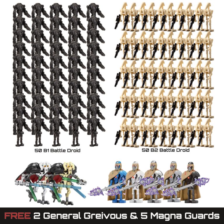 Space War Theme Battle Droid Battalion 100pcs Block Figures Battle Pack Option 1