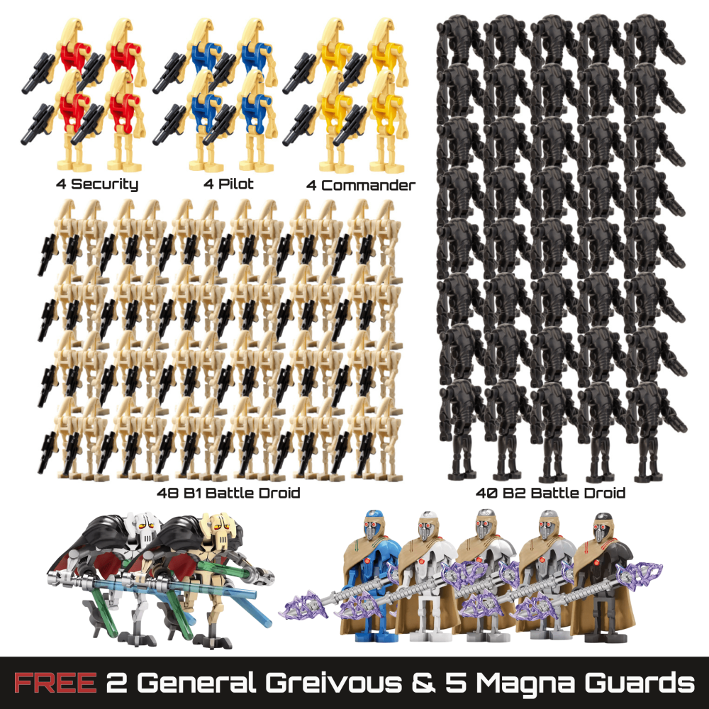 Space War Theme Battle Droid Battalion 100pcs Block Figures Battle Pack Option 2