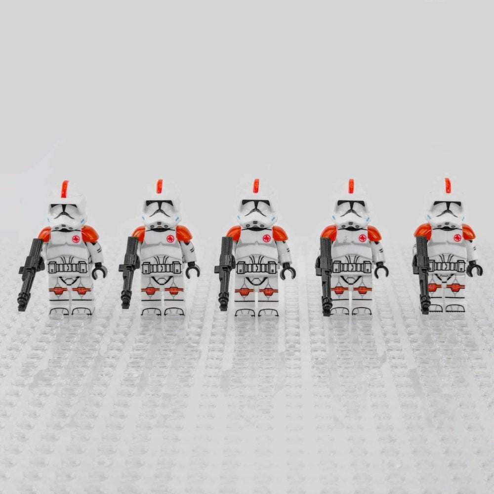 Space War Theme Clone Medic Troopers of the 6th Sector Army Block Figures