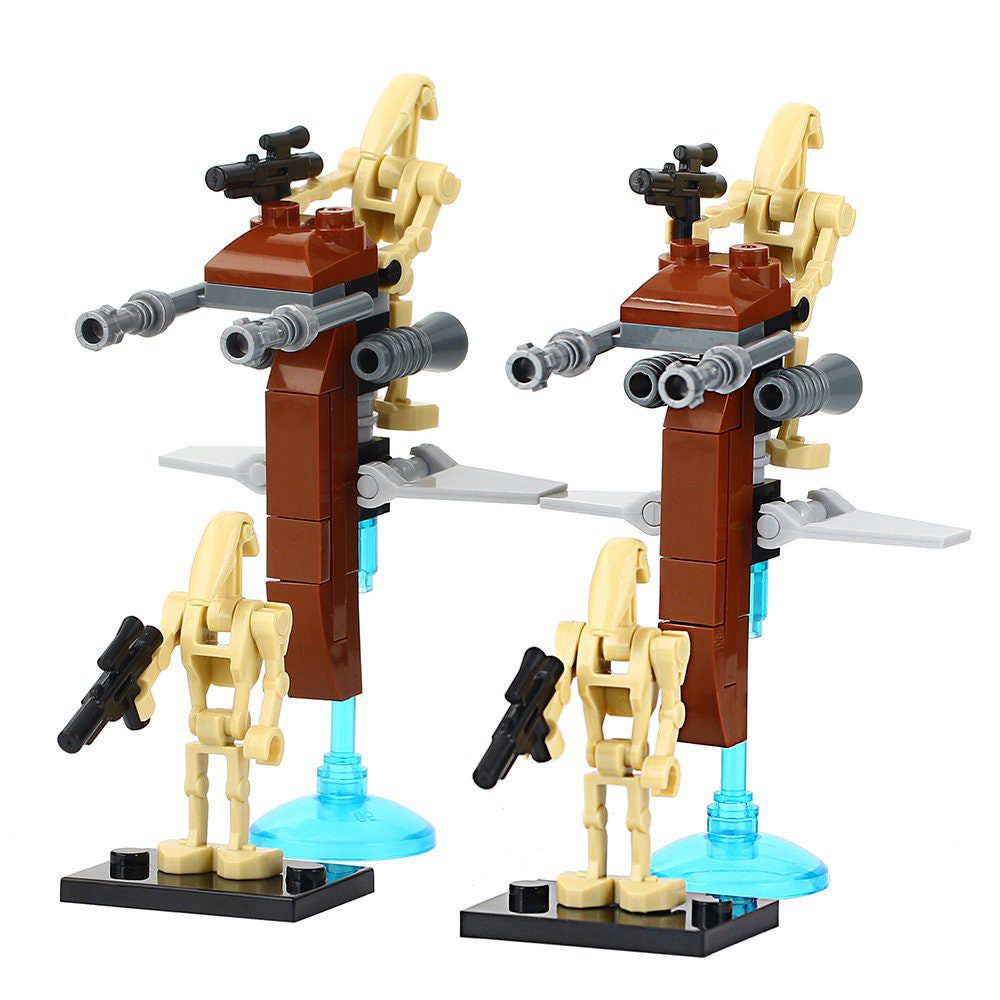 Space War Theme Clone Wars STAP Battle Droid Block Figures Set MOC