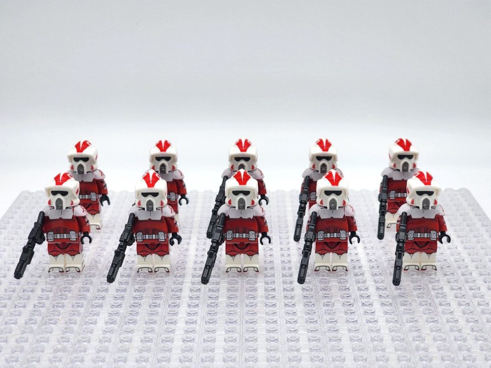 Space War Theme Coruscant Guard ARF Clone Trooper Block Figures Set