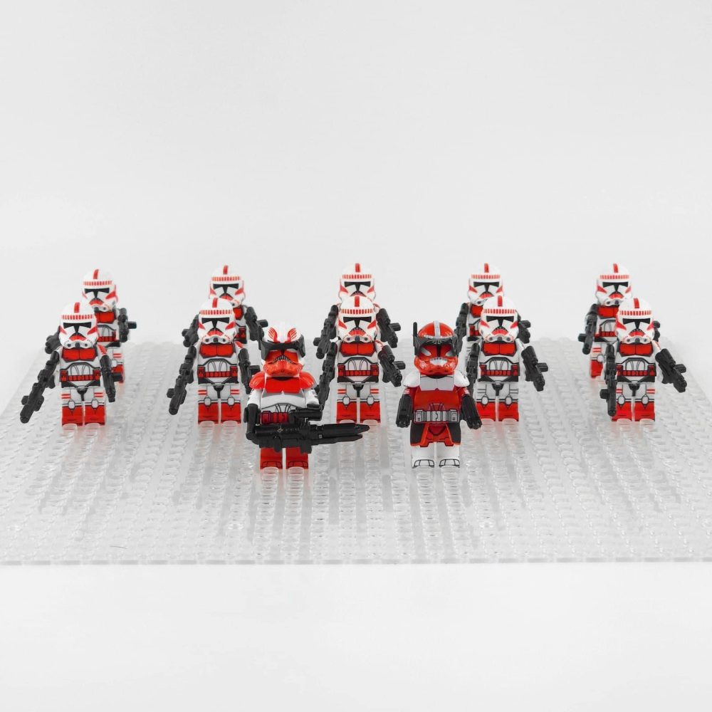 Space War Theme Coruscant Guard Fox Thorn Clone Troopers Block Figures Set