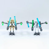 Space War Theme General Grievous Block Figures Including Lightsaber Weapons Accessories