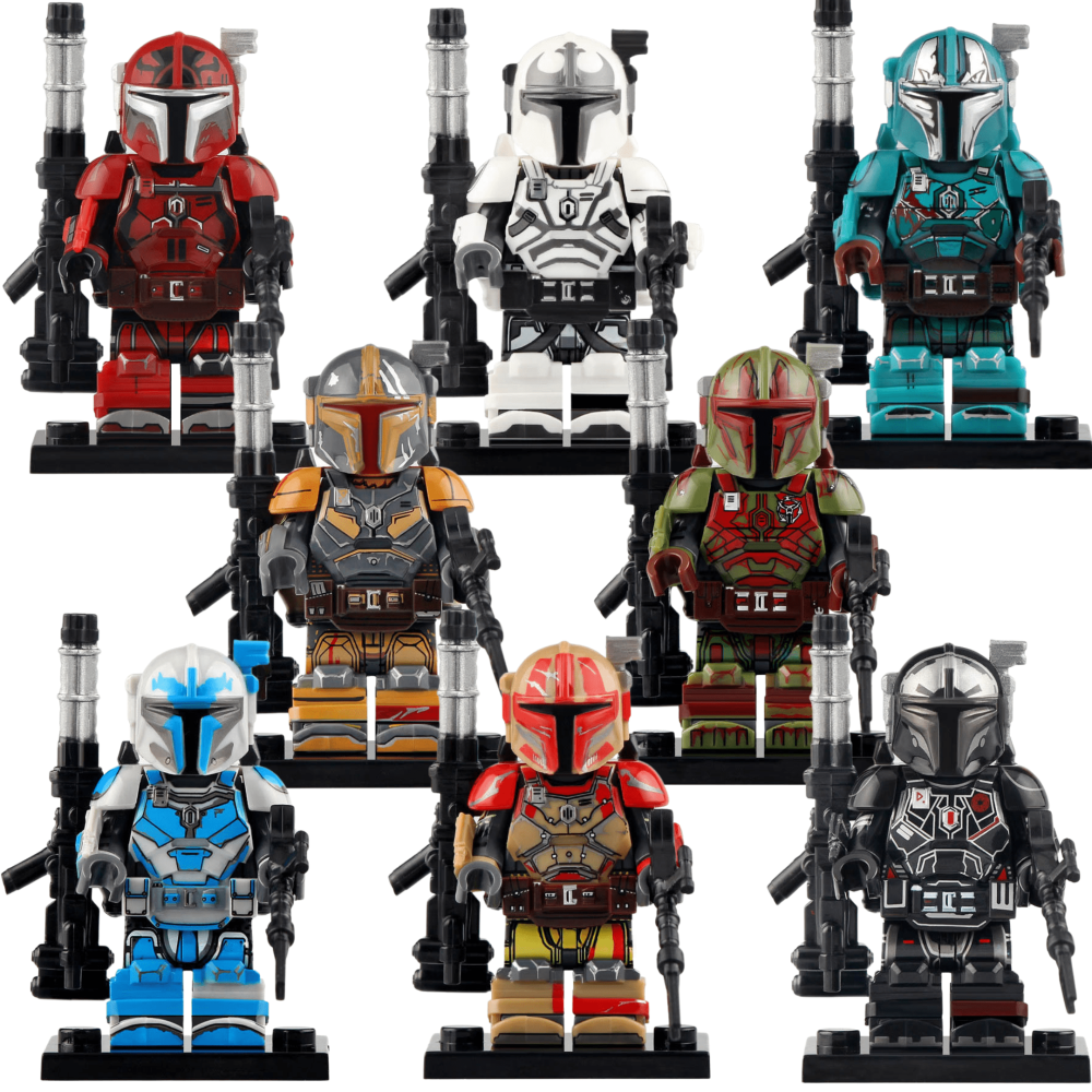 Space War Theme Heavy Infantry Mandalorians Block Figures Set