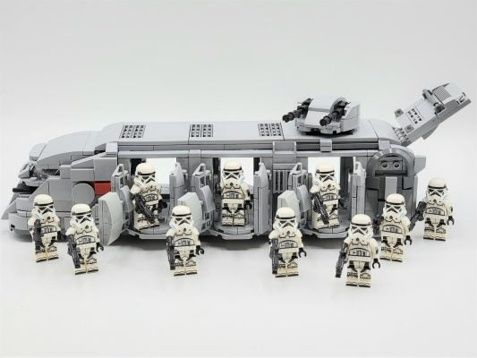 K79-S80 Imperial Troop Transport With Stormtroopers MOC Set
