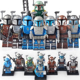 Space War Theme Mandalorian, Boba Fett, Jango Fett Block Figures Set of 8pcs