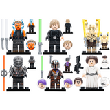 Space War Theme Block Figures Set – Ahsoka, Luke Skywalker, Leia, Sabine Wren