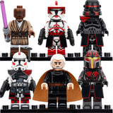 Space War Theme New Wave Assortment Dooku Windu Fox Gar Saxon Block Figures Set