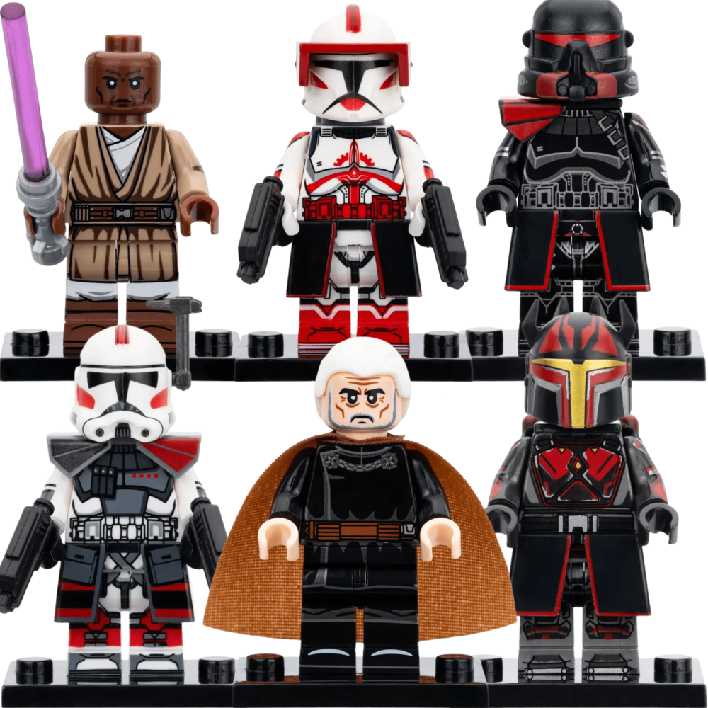 Space War Theme New Wave Assortment Dooku Windu Fox Gar Saxon Block Figures Set