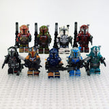 Space War Theme Paz Vizsla Mandalorian Heavy Infantry Block Figures Set of 9pcs