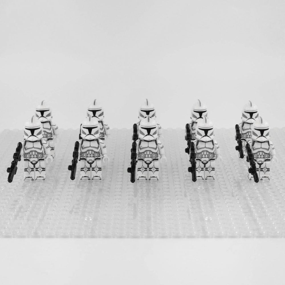 Space War Theme Phase 1 Clone Troopers With DC-15A Blaster Block Figures