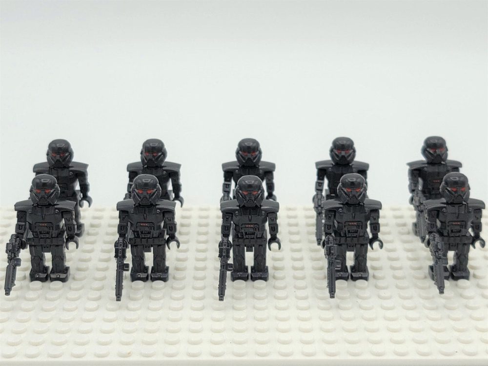 Space War Theme Phase 3 Dark Troopers Block Figures Set Style 1