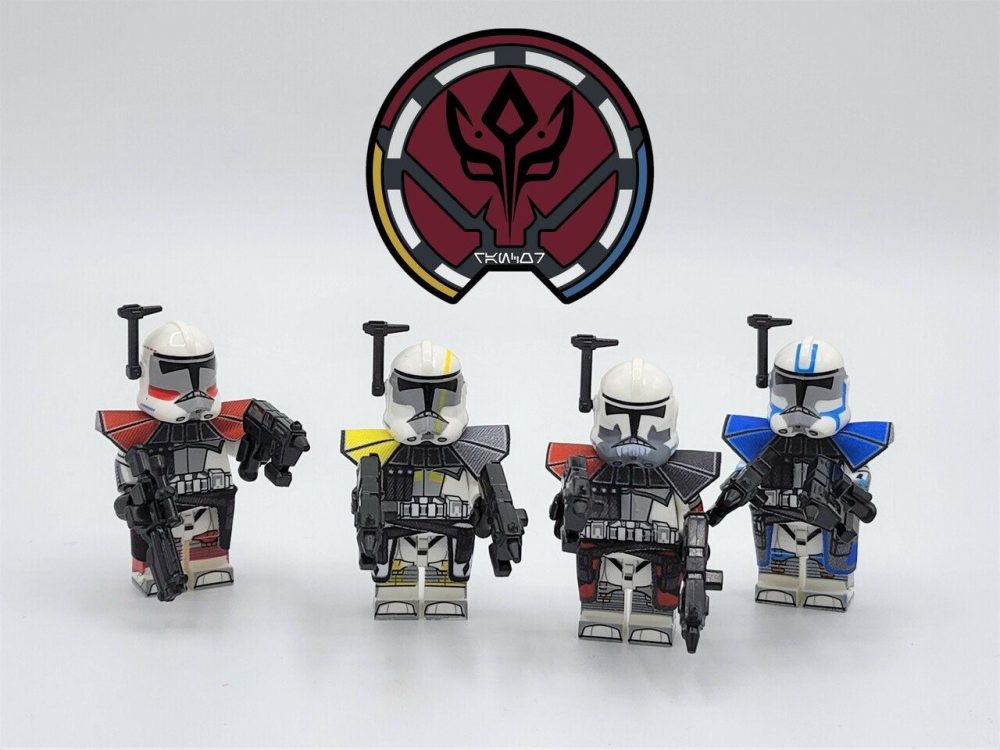 Space War Theme Rancor Battalion ARC Troopers Block Figures Set of 4pcs