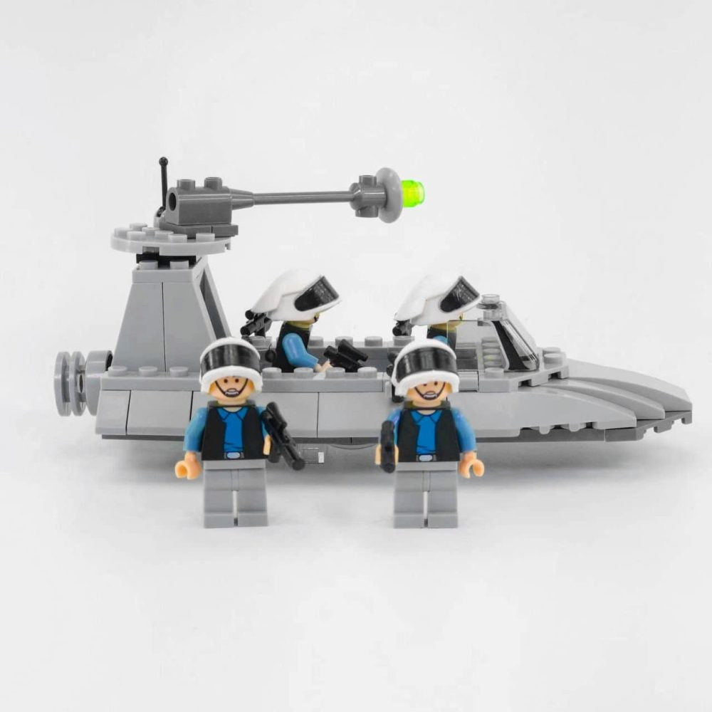 Space War Theme Rebel Alliance Block Figures and Scout Speeder Set