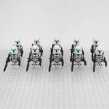 Space War Theme Rebublic Clone Commandos White Squad Block Figures Set of 10pcs