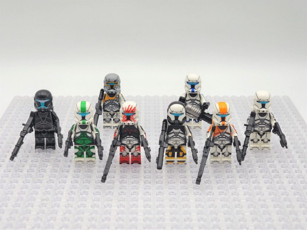 Star Wars Republic Clone Commandos Boss Sev Scorch Minifigure Set