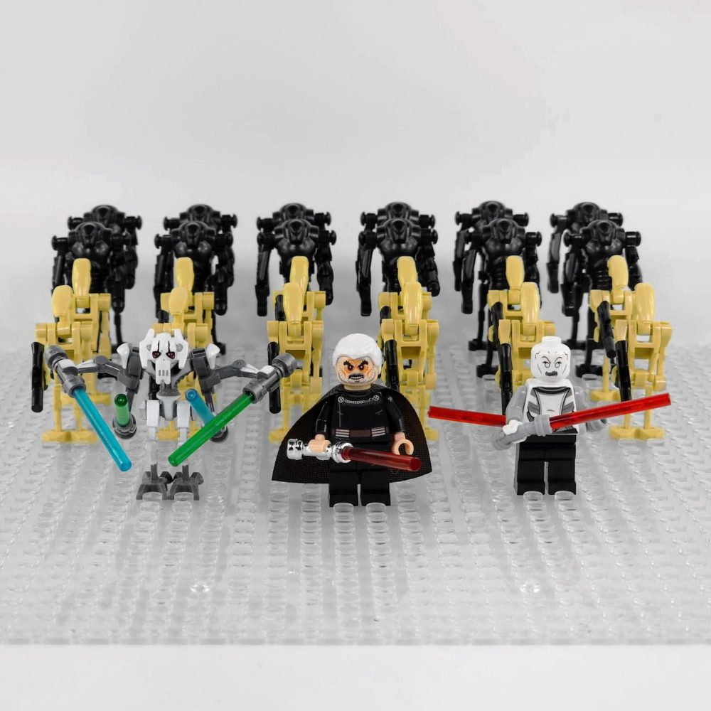 Space War Theme Separatist Battle Droid Count Dooku General Grievous Ventress Block Figures Set