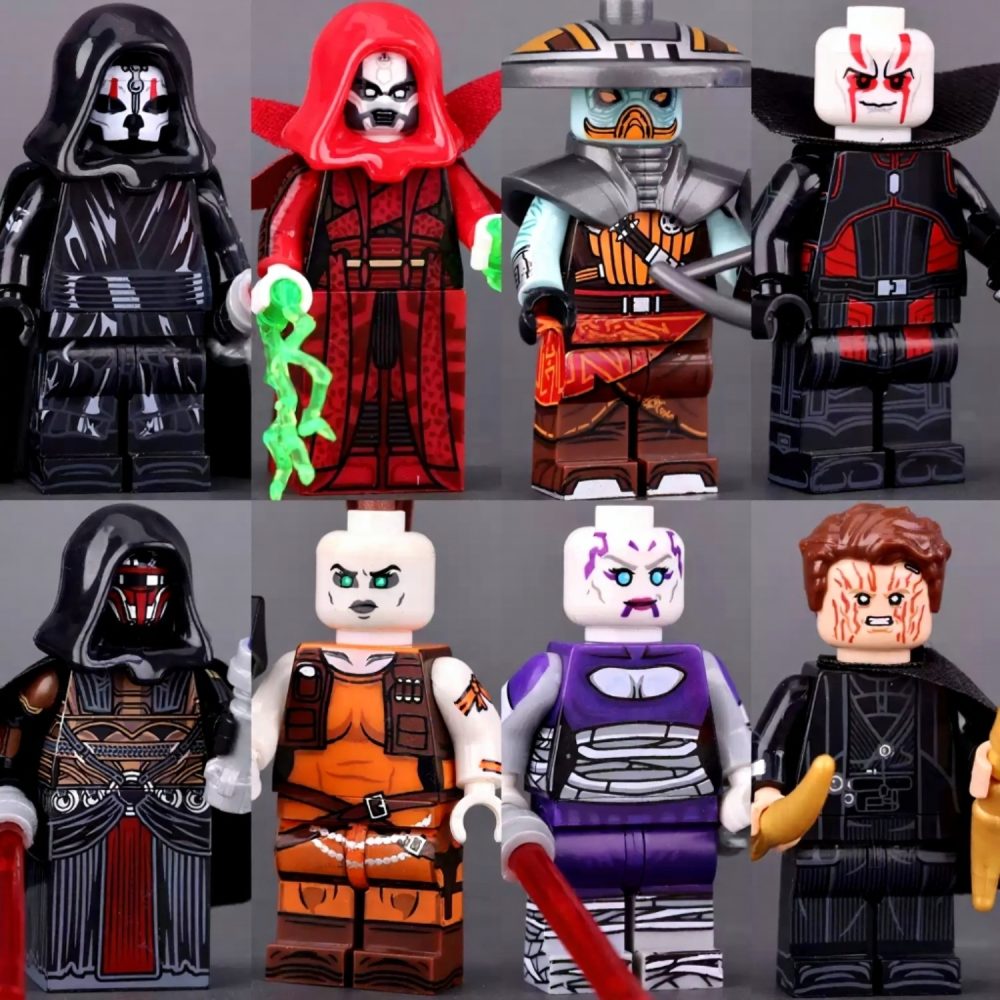 Space War Theme Sith and Bounty Hunter Villains Block Figures Set