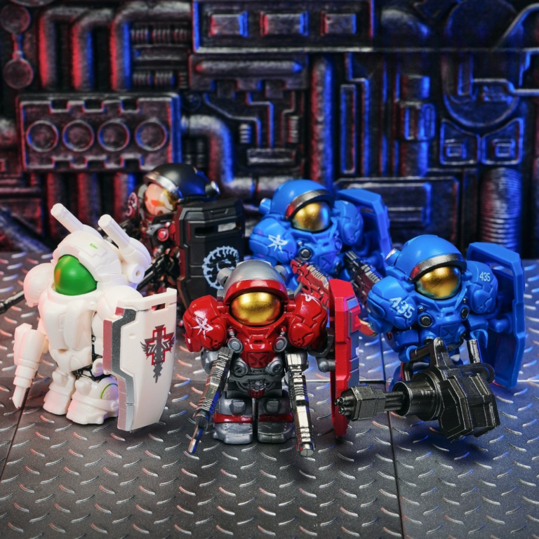 Starcraft Marines & Captains Block Figures Set