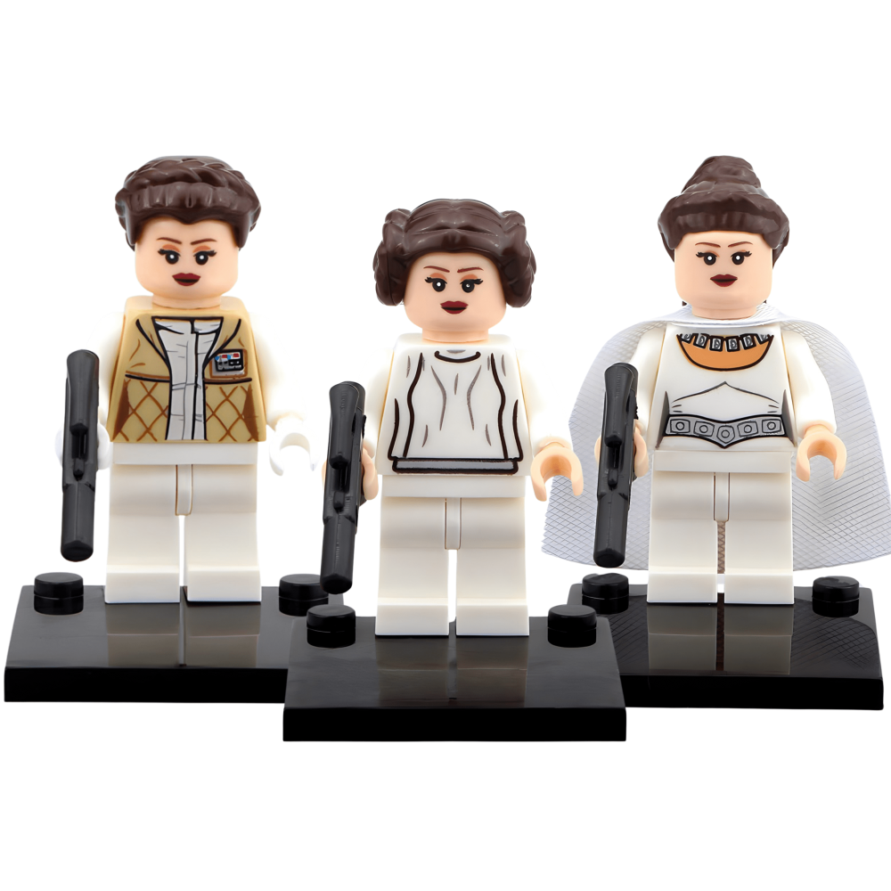 Space War Theme Princess Leia Block Figures Set of 3pcs