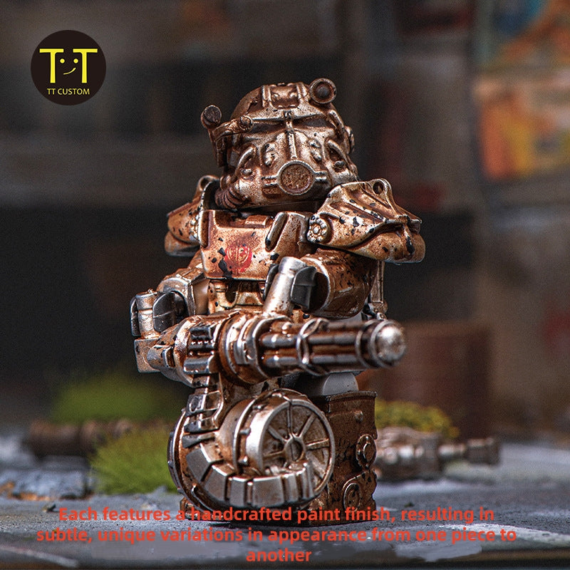 Fallout Premium Weathered Wasteland Power Armor Inspired Block Figures