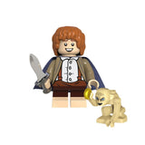 Lord the Rings Hobbits the Shire Frodo Sam Merry Pippin Gollum Block Figures