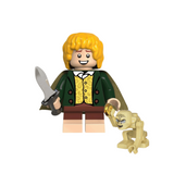 Lord the Rings Hobbits the Shire Frodo Sam Merry Pippin Gollum Block Figures