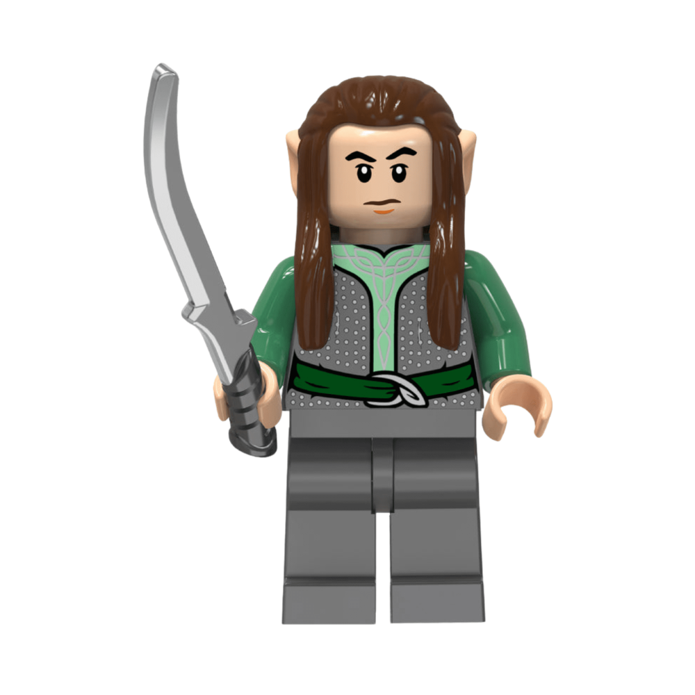Lord the Rings High Elves and Men Block Figures Set 8pcs
