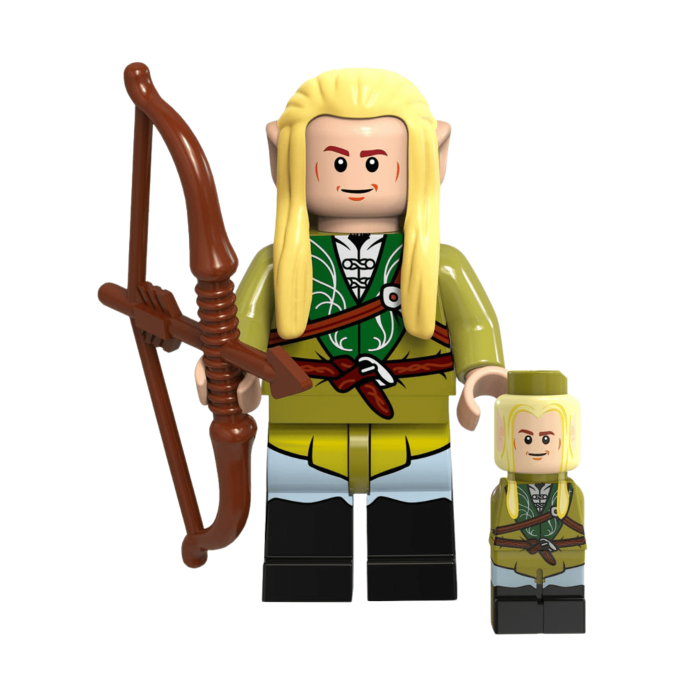 Lord the Rings High Elves and Men Block Figures Set 8pcs