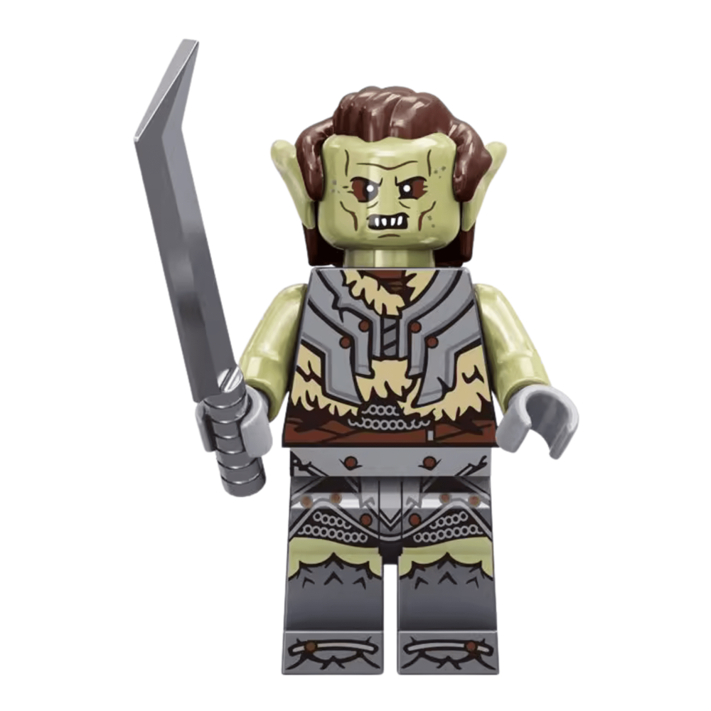 Lord of the Rings Block Figures Set – Gimli Isildur Frodo & Sam Orc Armor