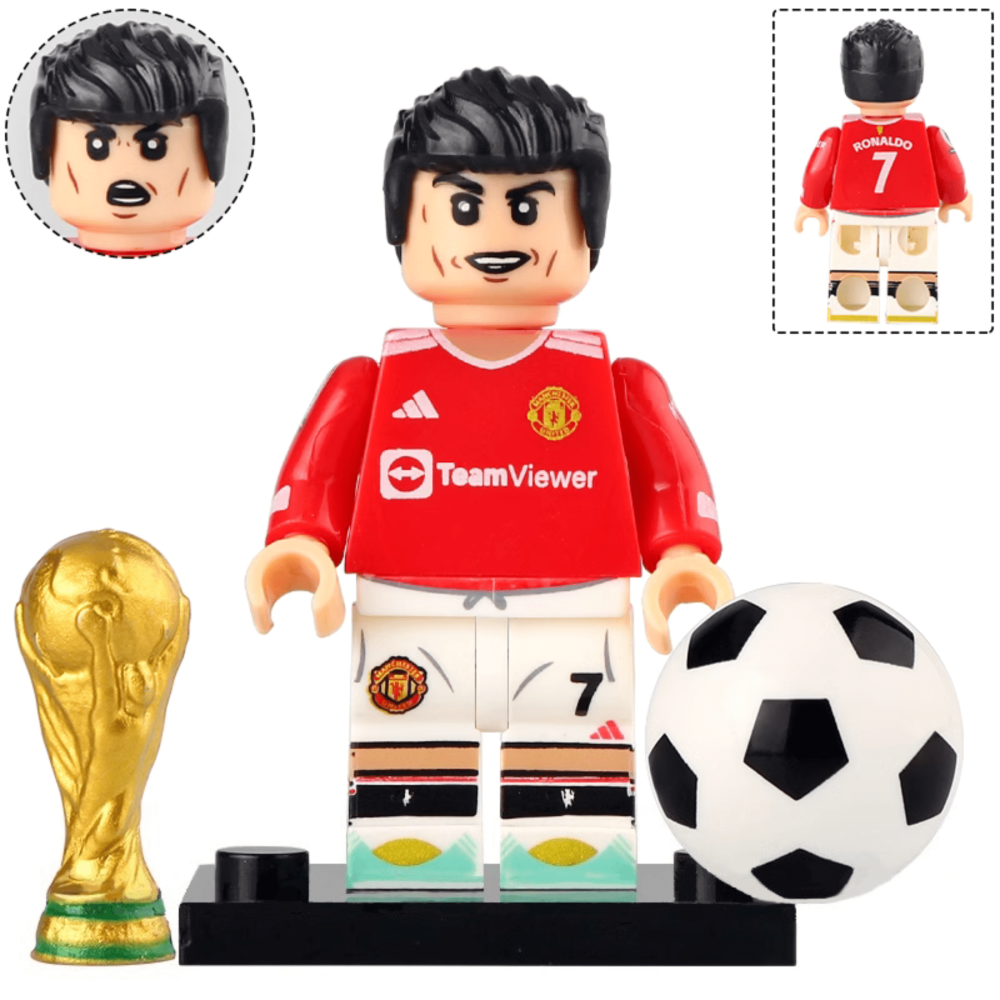 FIFA Football Superstar Block Figures Set of 8pcs With Trophy & Accessories
