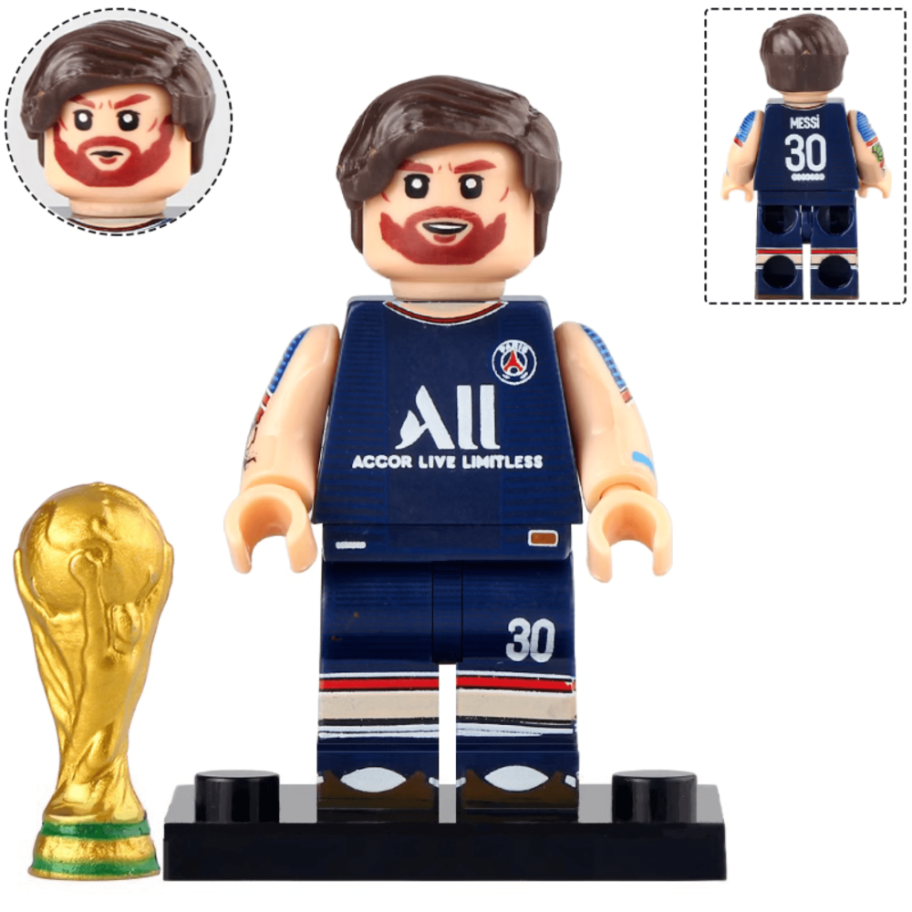 FIFA Football Superstar Block Figures Set of 8pcs With Trophy & Accessories