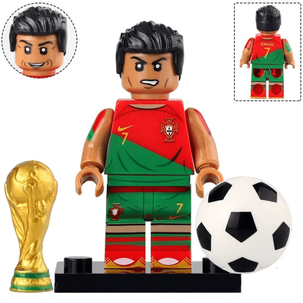 FIFA Football All-Star Block Figures Set of 8pcs With Trophy & Accessories 24